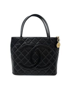 Chanel Medallion Tote Bag Caviar Leather